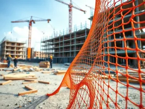 Siatki budowlane – zabezpieczenie placu budowy i rusztowań