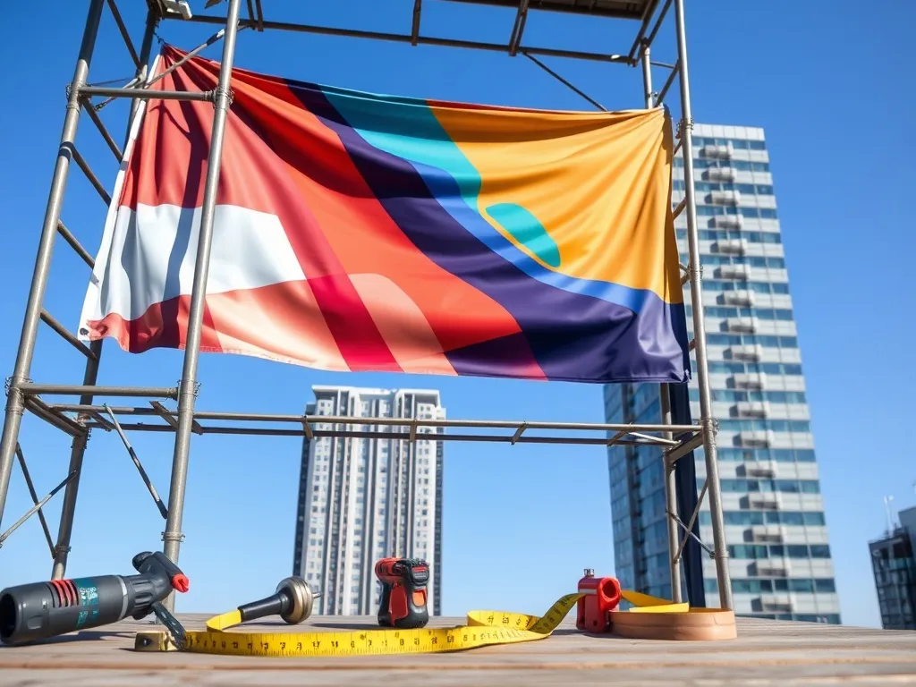 Jak montuje się banery reklamowe na budynkach i ogrodzeniach